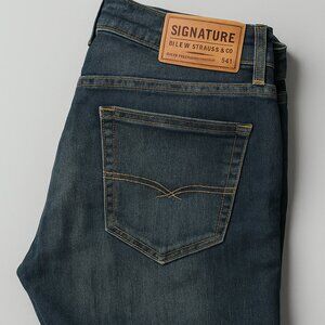 Signature by Levi Strauss Men's Blue Jeans